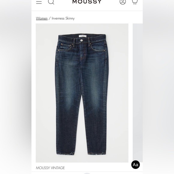 Moussy Vintage “Inverness” Blue Jeans - Picture 4 of 13